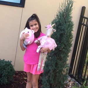 This is the girls pink neon outfit